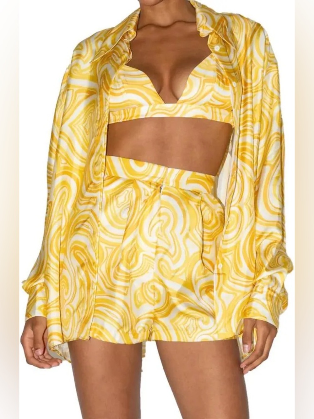 Ronny Kobo yellow swirl Pella set